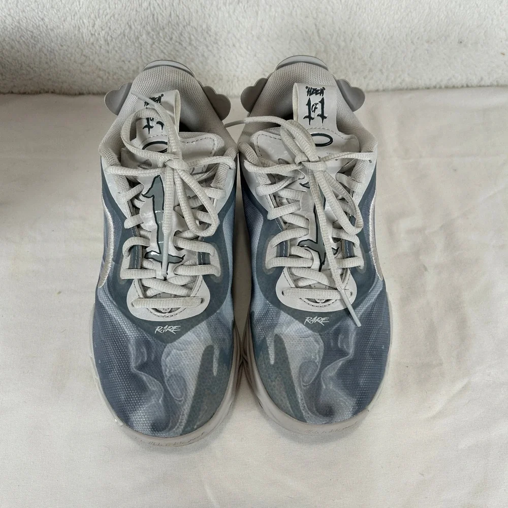 Puma MB.03 LaMelo Ball Basketball Shoes Grey‎ White 379235-01 Mens 4